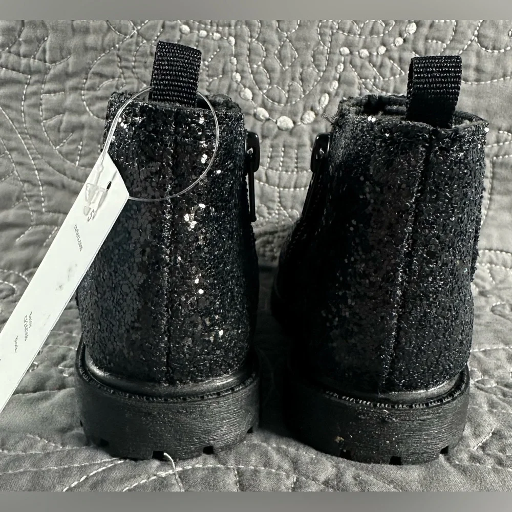 Carter’s Toddler Girls Black Bessy Flat Heel Booties NWT/Box Various Sizes